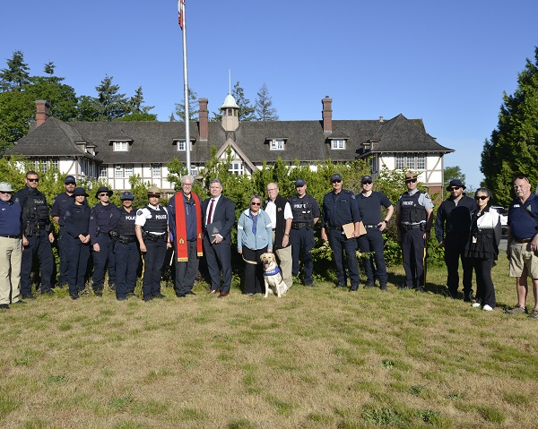 Members of the team involved in the search for Supt. Atherton's cremated remains