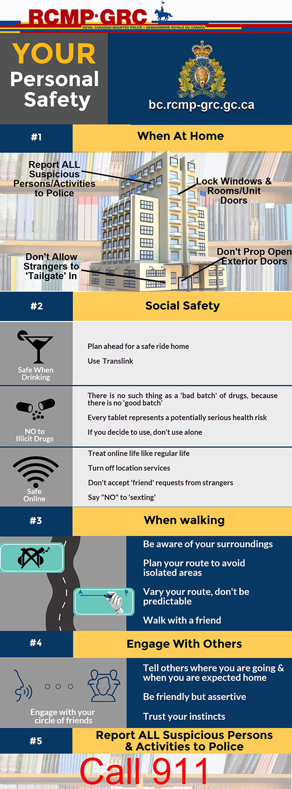 Personal safety tips